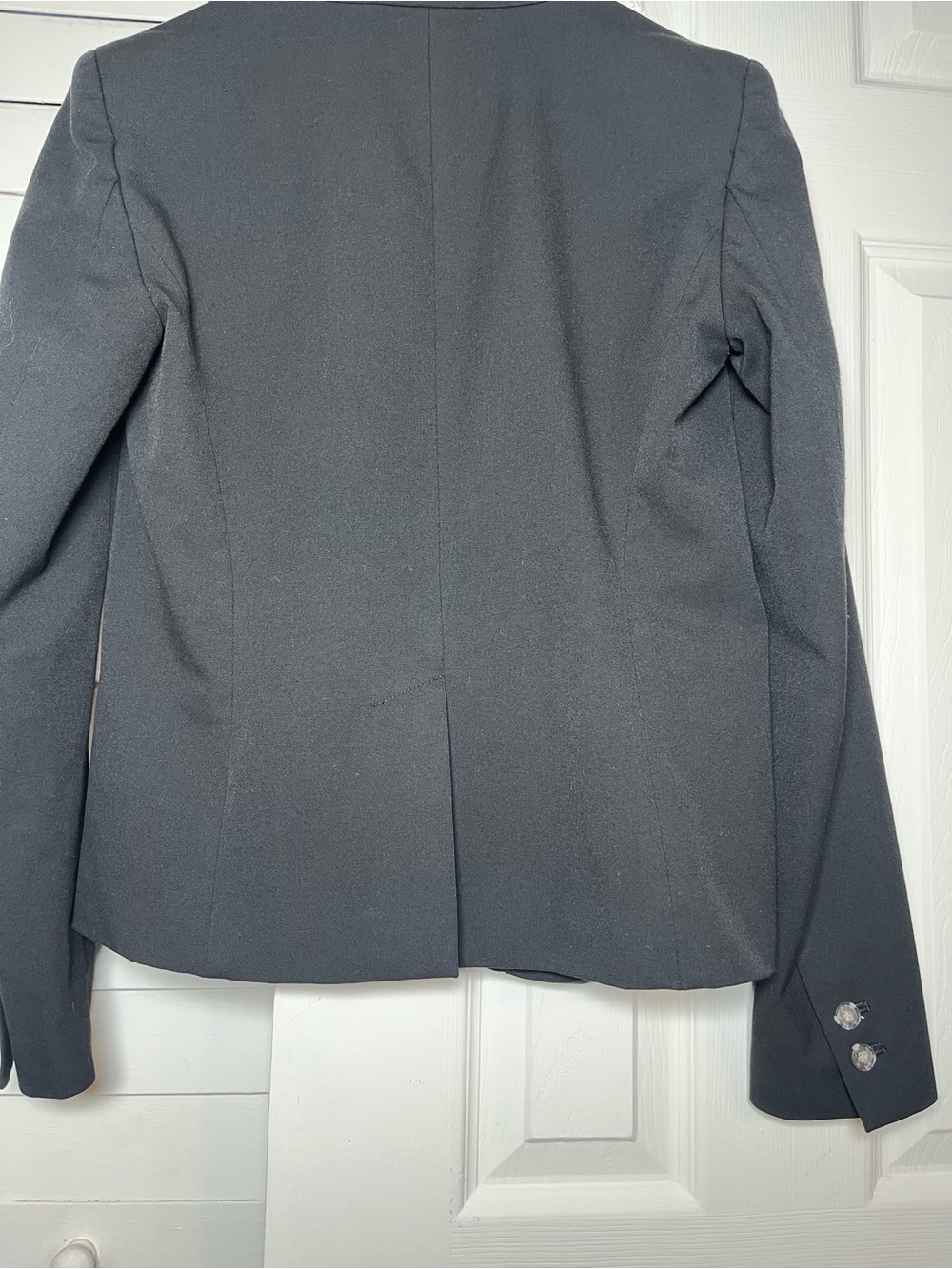 Ann Taylor LOFT Black Classic One-Button Blazer Jacket Size 0 - Picture 9 of 17